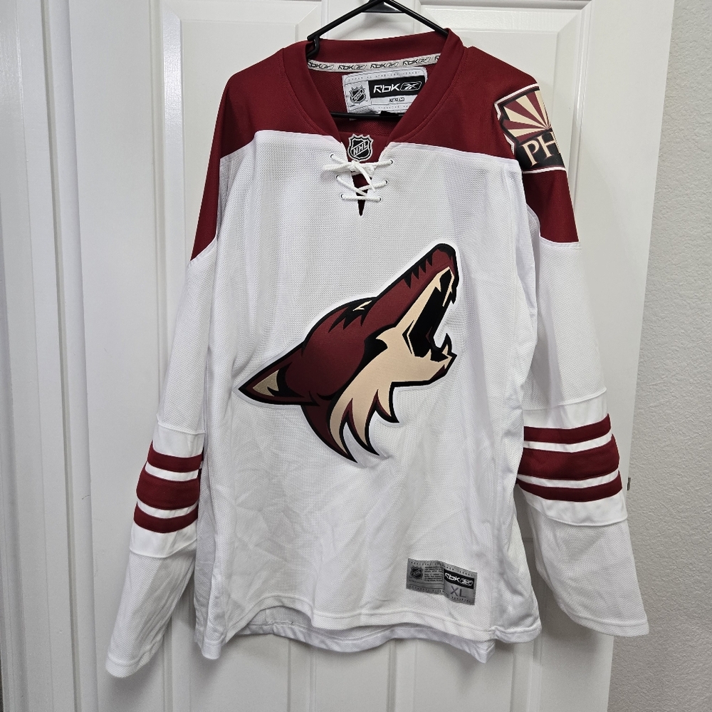 Arizona Coyotes NHL Reebok Men's Away White Premier Jersey XL CCM